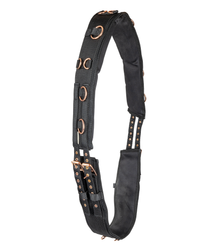 Pas do lonżowania w kolorze czarnym Waldhausen Rose