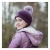 Czapka jeździecka z pomponem HKM Junior Alva w kolorze lilac