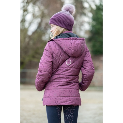 Kurtka jeździecka dziecięca HKM Junior Alva w kolorze lilac