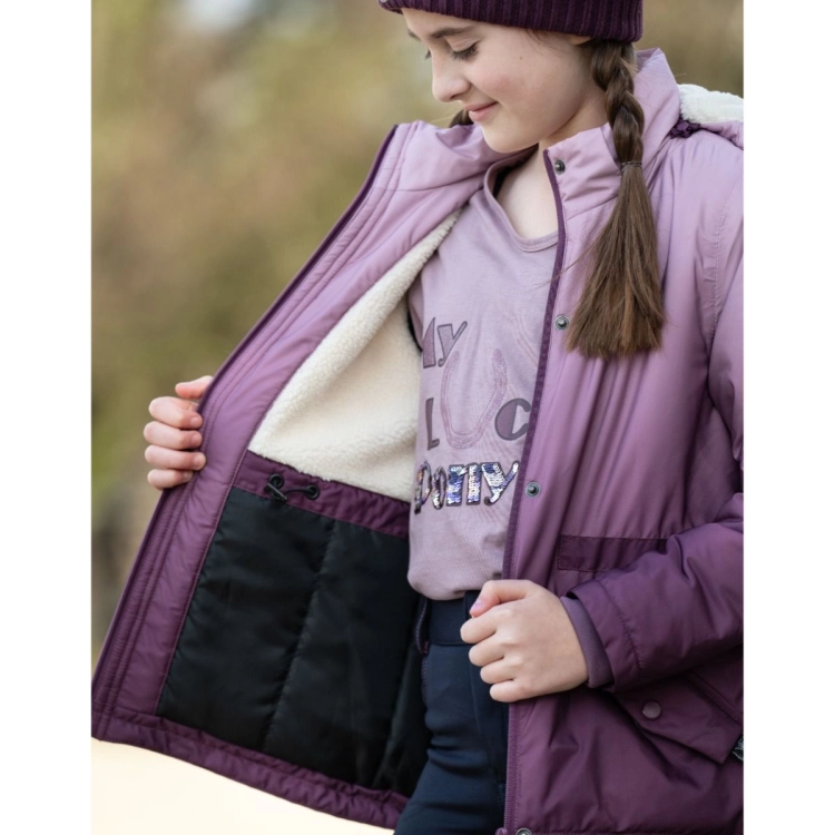 Kurtka jeździecka dla dziecka HKM Junior Alva w kolorze lilac