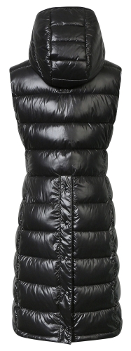 Długa kamizelka jeździecka Covalliero w kolorze black widoczna z tyłu