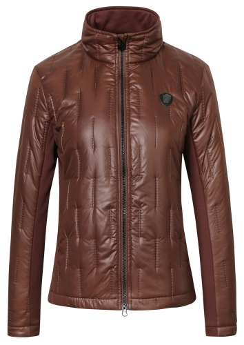 Kurtka jeździecka combi Covalliero w kolorze oak brown widoczna z przodu