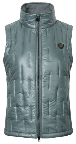 Kamizelka jeździecka Covalliero Combi w kolorze zielonym widoczna z przodu