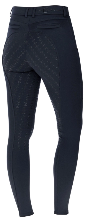 Bryczesy zimowe Covalliero Termo w kolorze dark navy widoczne z tyłu