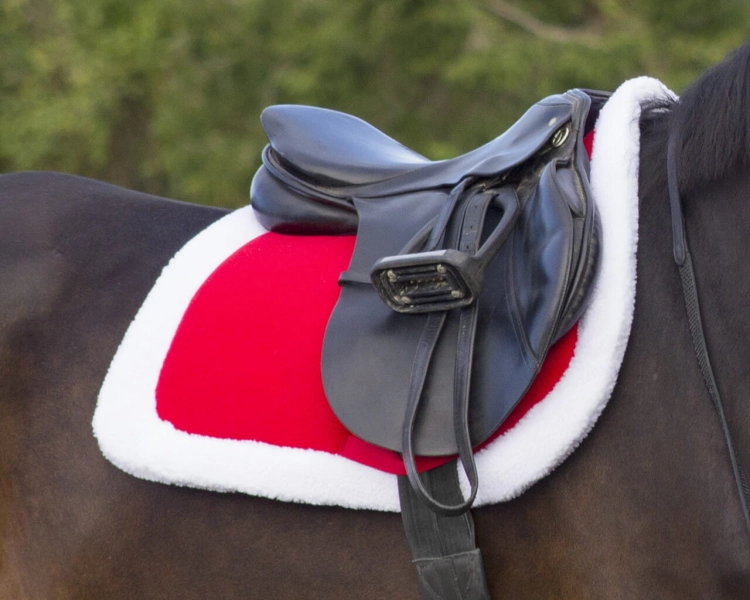Czaprak świąteczny QHP Christmas w kolorze red