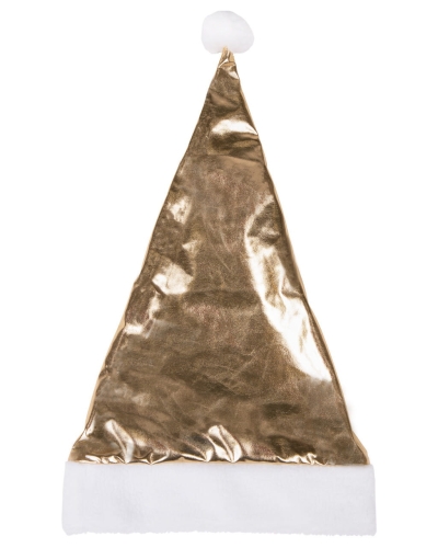 Czapka świąteczna na kask jeździecki QHP Christmas w kolorze złotym