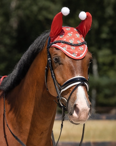 QHP Nauszniki Merry Christmas Red