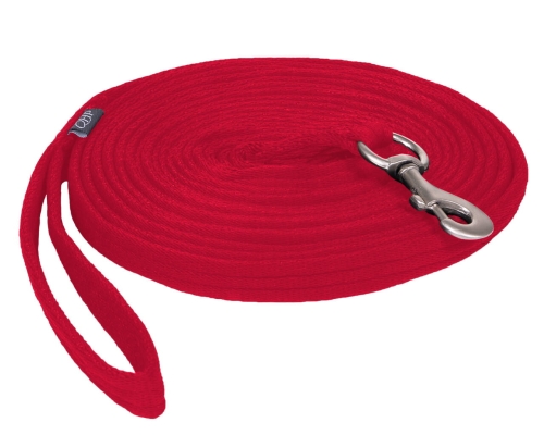 Lonża 8m QHP Color w kolorze czerwonym