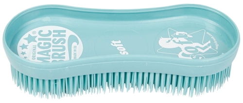 Miękka szczotka dla koni Magic Brush soft w kolorze turkusowym