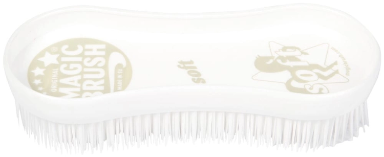 Miękka szczotka dla koni Magic Brush soft w kolorze białym