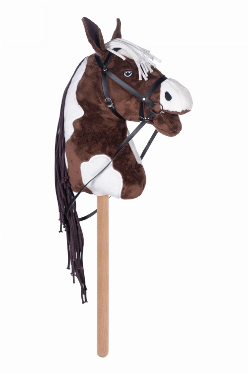 Koń Hobby Horse HKM w kolorze brązowo-białym w łatki