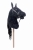 Koń Hobby Horse HKM w kolorze czarnym