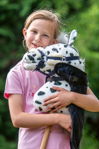 Kantar z uwiązem Hobby Horse w kolorze różowym HKM