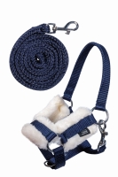 HKM kantar z uwiązem HOBBY HORSE deep blue