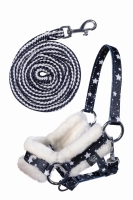HKM kantar z uwiązem HOBBY HORSE navy / stars