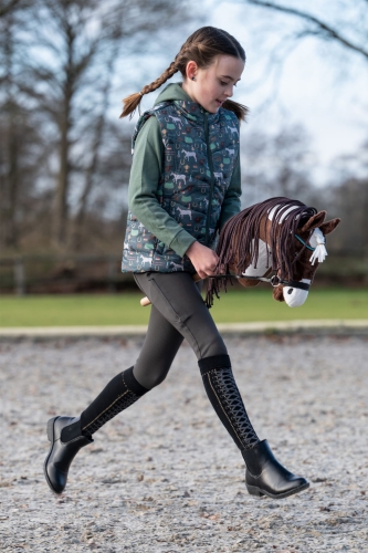 HKM Podkolanówki dziecięce HOBBY HORSE black