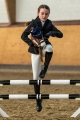 Rękawiczki do hobby horsingu HKM Junior w kolorze czarno-szarym