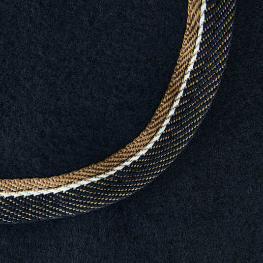Derka polarowa Horze Kiel w kolorze Dark Navy - wykończenie elgancką lamówką