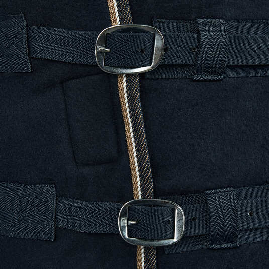 Derka polarowa Horze Kiel w kolorze Dark Navy klamry z przodu