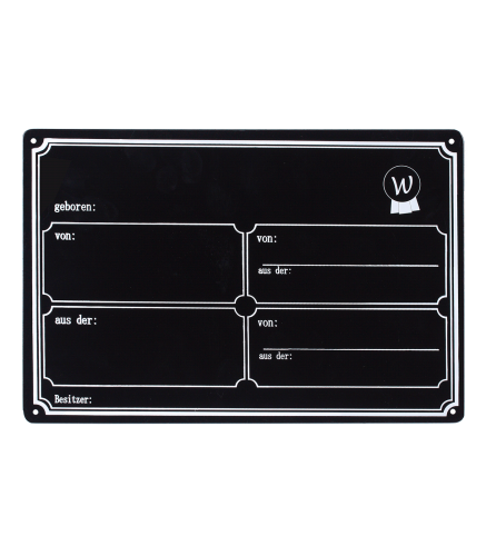 WALDHAUSEN tabliczka na boks