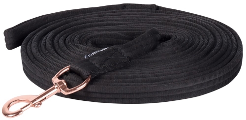 Lonża Harry's Horse Soft Rosegold w kolorze czarnym