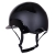 Kask jeździecki QHP Miami w kolorze czarnym widoczny z boku