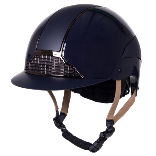 Kask jeździecki QHP Miami w kolorze granatowym