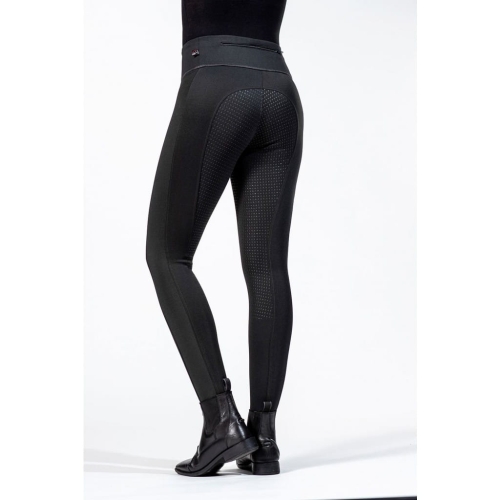 Breginsy zimowe HKM Cosy w kolorze czarnym zaprezentowane przez modelkę