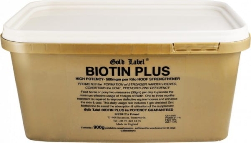 Biotyna z cynkiem dla koni Gold Label Biotin Plus