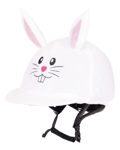 Czapka na kask Wielkanocna QHP Zając