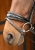 Ogłowie dla konia z lakierowanym nachrapnikiem Harry's Horse Lacque II Rosegold