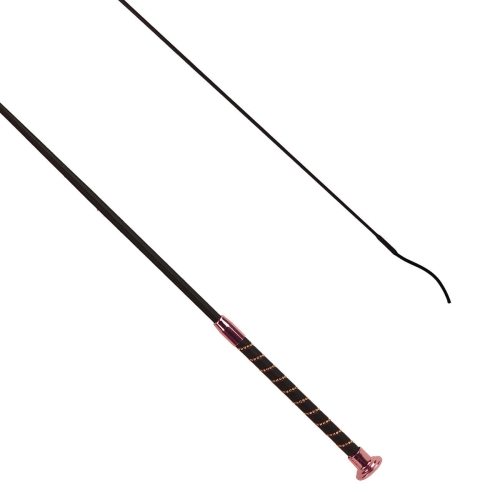 Bat ujeżdżeniowy z ozdobną rączką York Cristal w kolorze rosegold