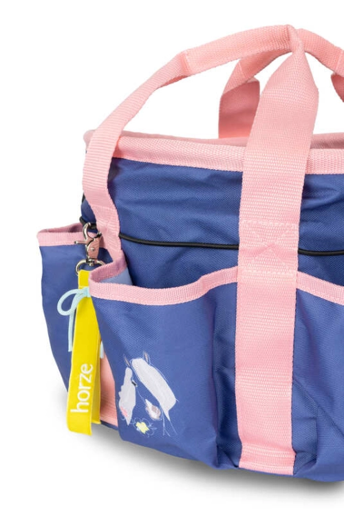 Torba na szczotki Horze Kids w kolorze granatowo-różowym