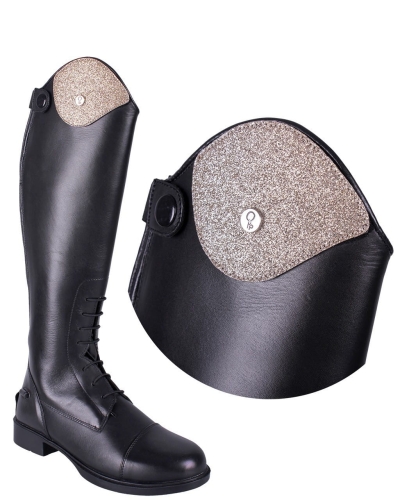 Wymienny element ozdobny do oficerek QHP Romy Glitter w kolorze złotym