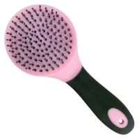 YORK szczotka do grzywy AXEL różowo/szara 24H