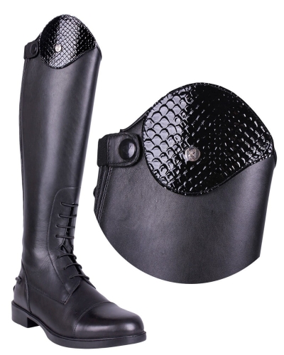 Ozdobnik do oficerek QHP Romy Croco w kolorze czarnym