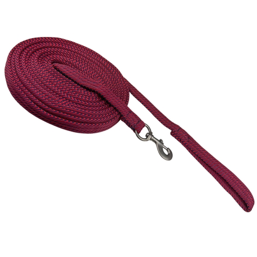 Lonża York Stripe w kolorze czerwono-granatowym