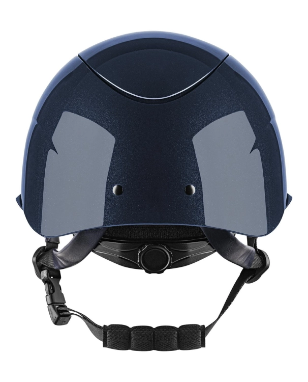 Kask do jazdy konnej z szerokim daszkiem Fair Play Apoleus W-V Shiny w kolorze granatowym