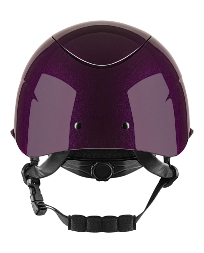 Kask do jazdy konnej z szerokim daszkiem Fair Play Apoleus W-V Shiny w kolorze jagodowym
