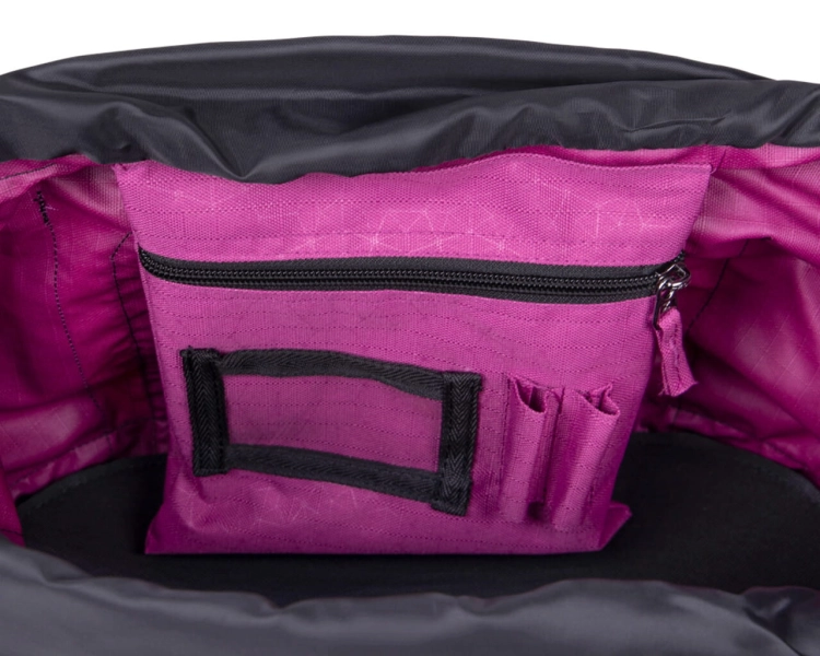 Torba na akcesoria jeździeckie z kieszonką w środku w kolorze różowym QHP Collection