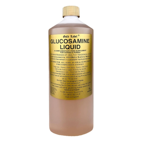 Suplement na stawy dla koni Gold Label Glucosamine Liquid 1000ml