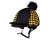 Czapka na kask jeździecki do WKKW QHP Omaha w kolorze czarno-żółtym