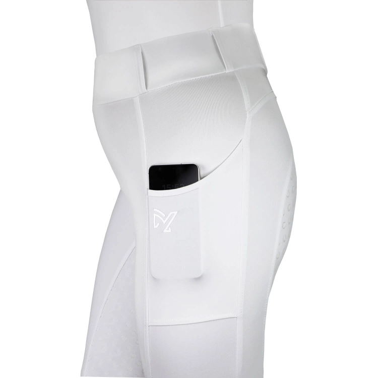 Legginsy jeździeckie York Nova w kolorze białym