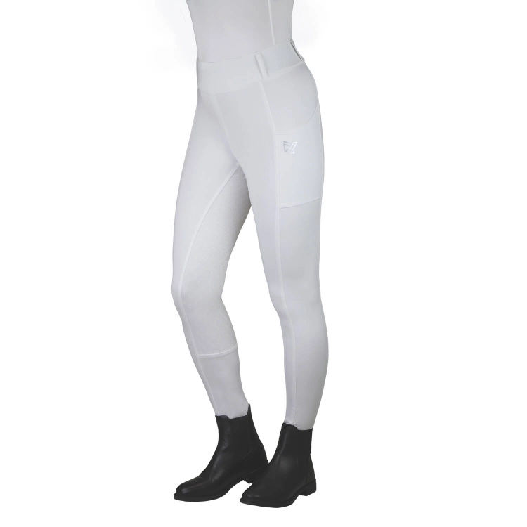 Legginsy do jazdy konnej York Nova w kolorze białym