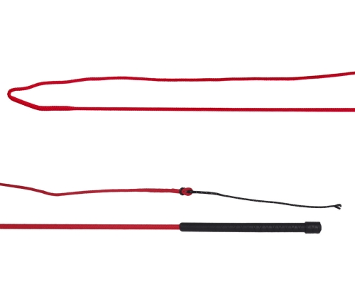 Bat do lonżowania składany QHP w kolorze czerwonym