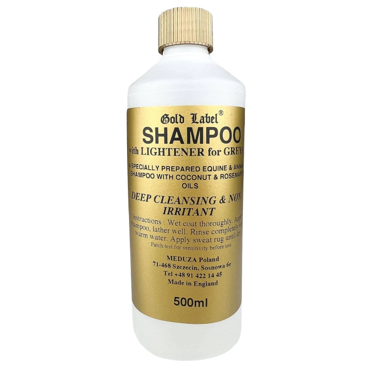Szampon dla siwych koni Gold Label Shampoo For Greys 500ml