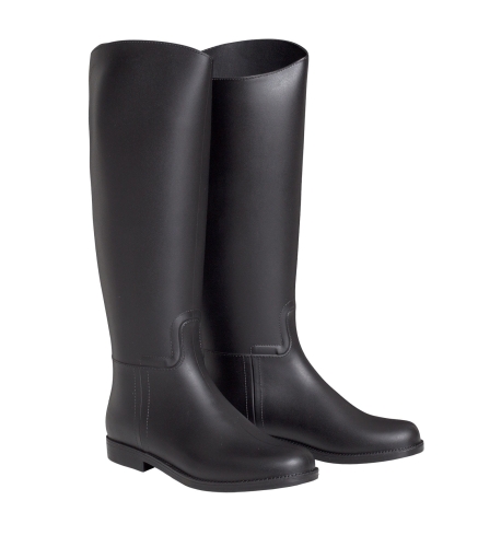 Czarne kalosze jeździeckie damskie Star