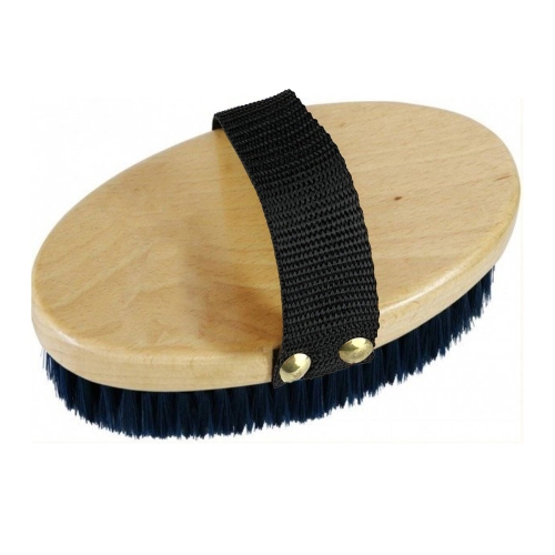 Szczotka dla konia drewniana syntetyczna 18 cm York
