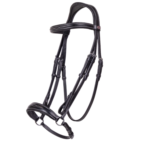 QHP ogłowie LUXURY black