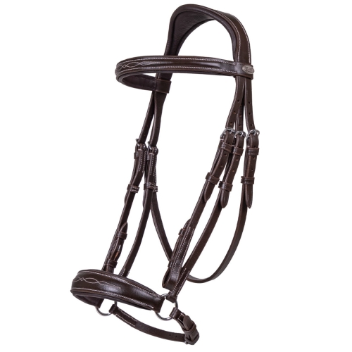 QHP ogłowie LUXURY brown